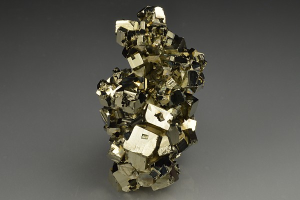Pyrite on Calcite