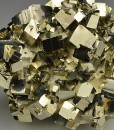 Pyrite on Calcite