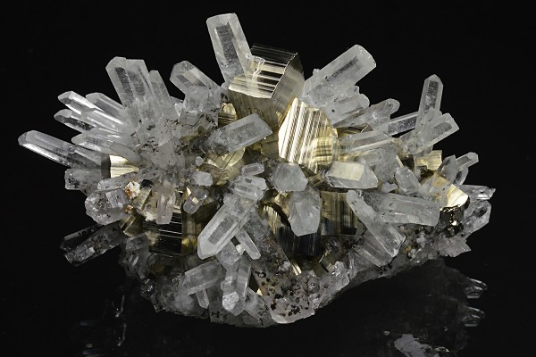 Pyrite on Quartz
