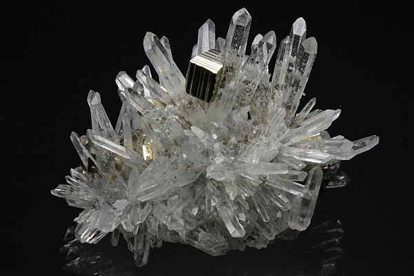 Pyrite on Quartz