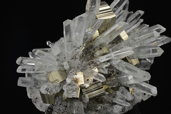 Pyrite on Quartz