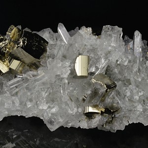 Pyrite on Quartz