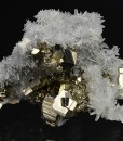 Quartz on Pyrite, Calcite