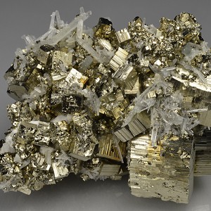 Pyrite, Quartz