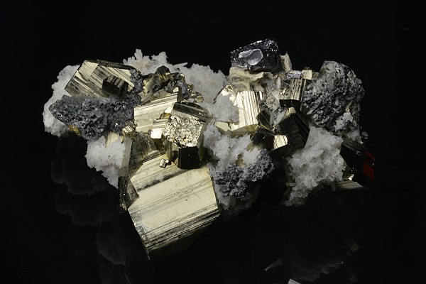 Pyrite, Galena, Quartz