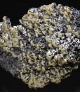 Spinel law twin Galena tinged with Calcite