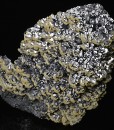 Spinel law twin Galena tinged with Calcite