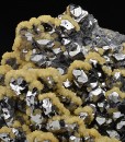 Spinel law twin Galena tinged with Calcite