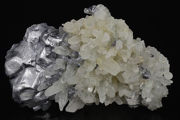 Quartz, twinned Galena, Pyrite
