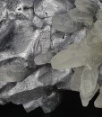 Quartz, twinned Galena, Pyrite