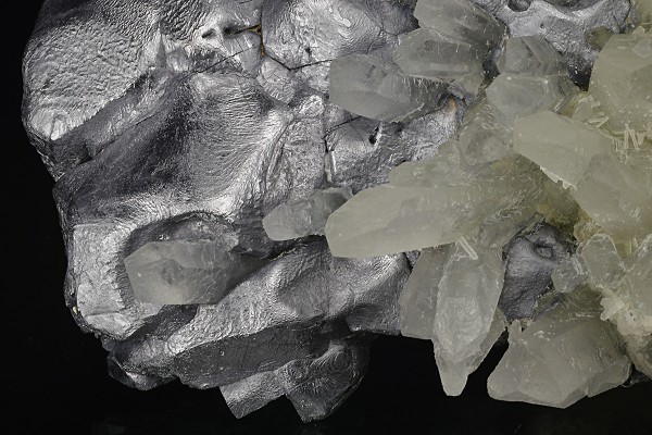 Quartz, twinned Galena, Pyrite