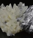 Quartz, twinned Galena, Pyrite