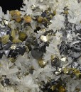 Quartz, Chalcopyrite, Pyrite, Sphalerite
