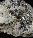Quartz, Chalcopyrite, Pyrite, Sphalerite