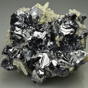 Twinned Galena, Quartz, Calcite