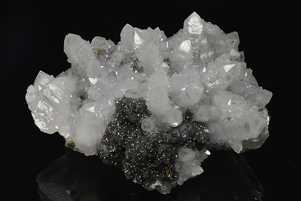 Quartz, Sphalerite, Chalcopyrite