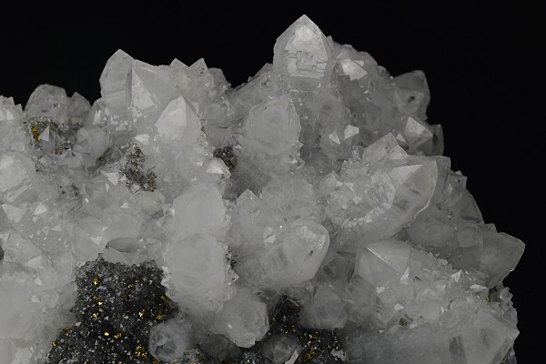 Quartz, Sphalerite, Chalcopyrite