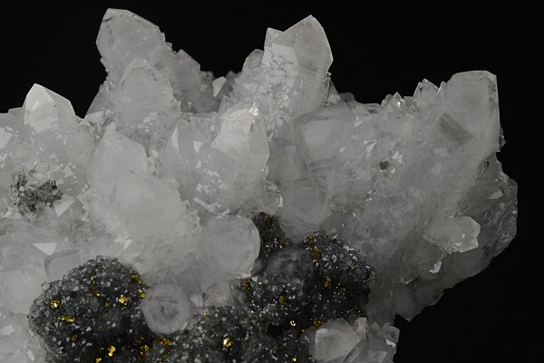 Quartz, Sphalerite, Chalcopyrite
