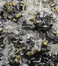 Quartz, Sphalerite, Chalcopyrite, Pyrite