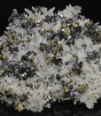 Quartz, Sphalerite, Chalcopyrite, Pyrite