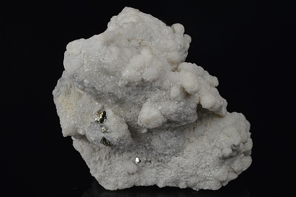 Pyrite on Quartz, Calcite