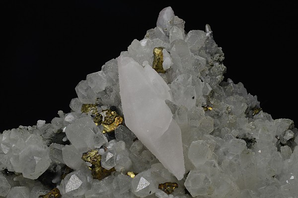 Quartz, Calcite, Chalcopyrite