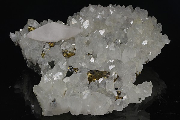 Quartz, Calcite, Chalcopyrite