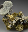 Iridescent Chalcopyrite, Quartz, Sphalerite, Pyrite