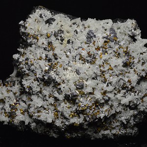 Quartz, Chalcopyrite, Sphalerite, Pyrite, Galena