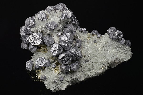 Truncated Galena, Quartz, Pyrite
