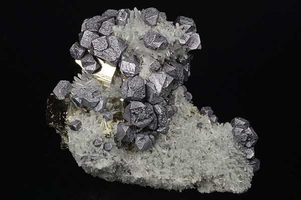 Truncated Galena, Quartz, Pyrite