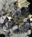 Truncated Galena, Quartz, Pyrite