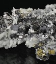 Thin Galena plates, Sphalerite, Quartz, Chalcopyrite