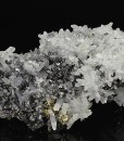 Thin Galena plates, Sphalerite, Quartz, Chalcopyrite