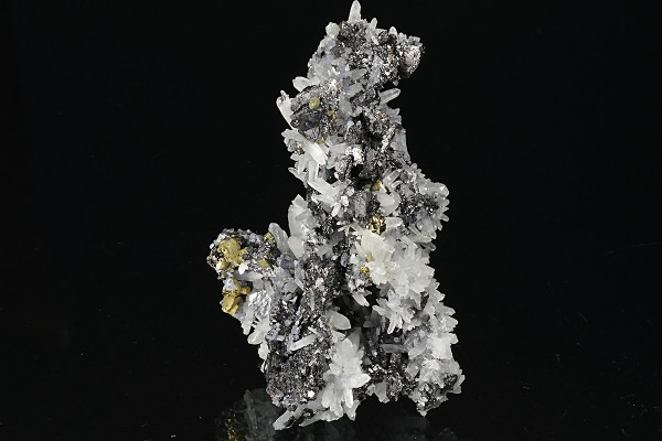 Thin Galena plates, Sphalerite, Quartz, Chalcopyrite