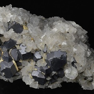 Twinned Galena, Calcite