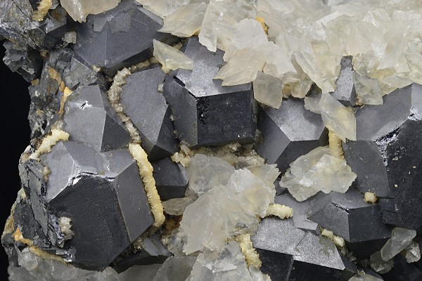 Twinned Galena, Calcite