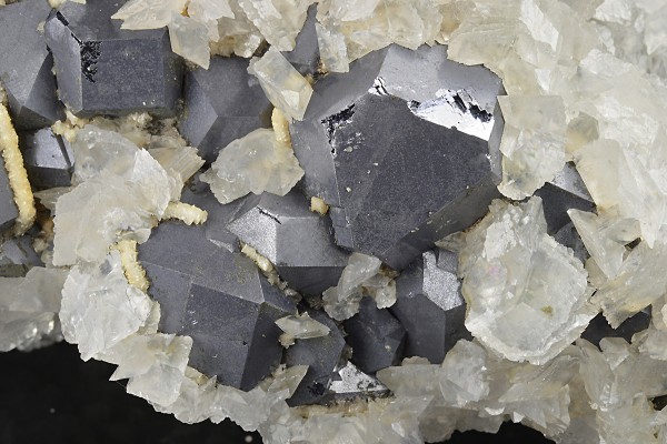 Twinned Galena, Calcite