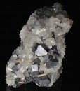 Twinned Galena, Calcite