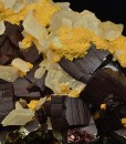 Pyrite, two generations Calcite