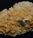 Pyrite, two generations Calcite