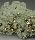 Pyrite on Quartz, Sphalerite