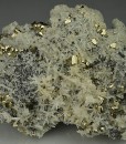 Pyrite on Quartz, Sphalerite