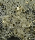 Pyrite on Quartz, Sphalerite