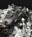 Quartz on Sphalerite, Chalcopyrite