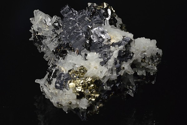 Galena, Quartz, Pyrite, Sphalerite