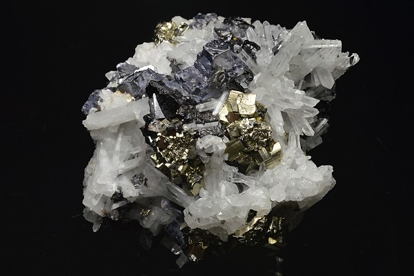 Galena, Quartz, Pyrite, Sphalerite