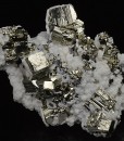 Calcite on Pyrite