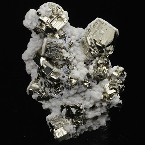Calcite on Pyrite