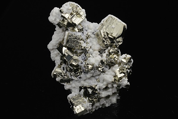 Calcite on Pyrite